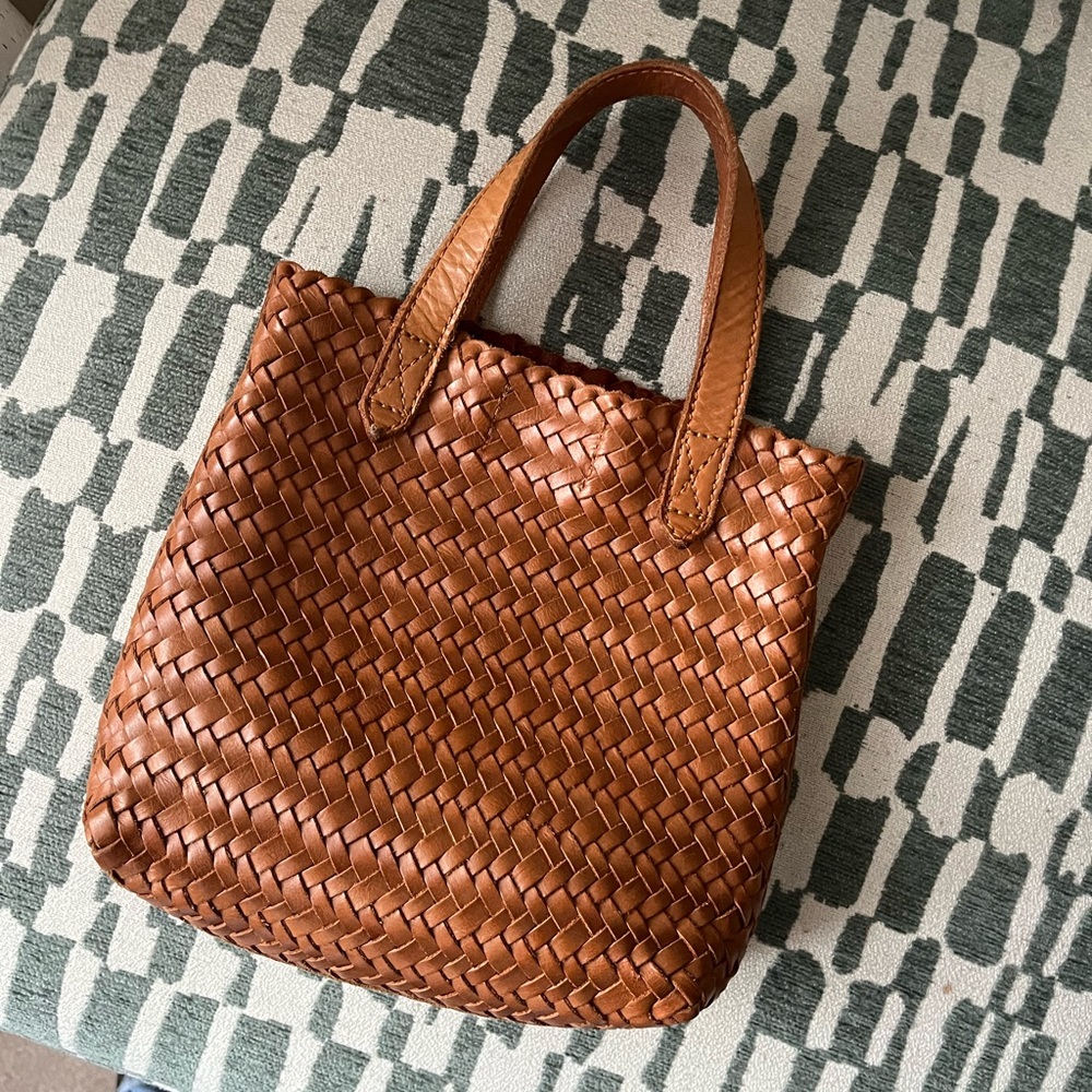 The Small Transport Crossbody: Woven Leather Edition (MADEWELL)